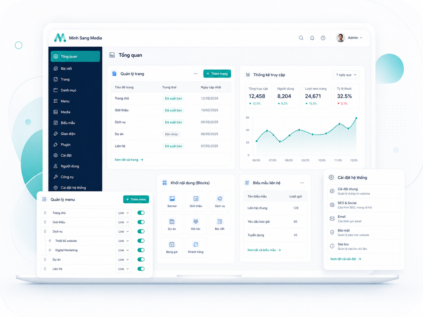 Hệ thống quản trị web thông minh